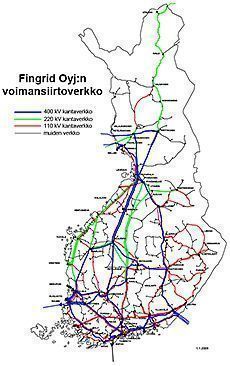 Fingridin voimansiirtoverkko