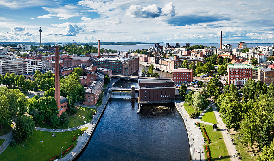 Tampereen kaupunki ilmakuvassa