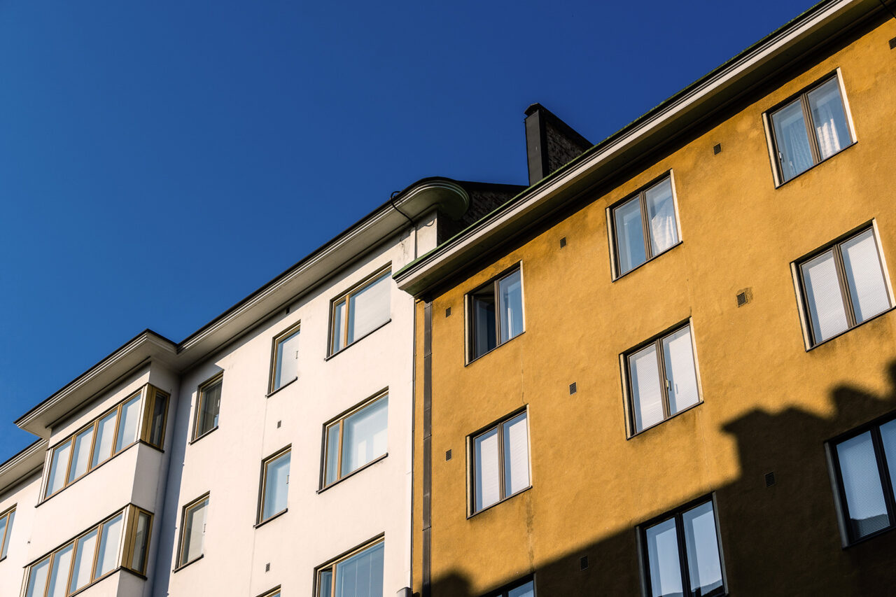 Kerrostalojen julkisivu