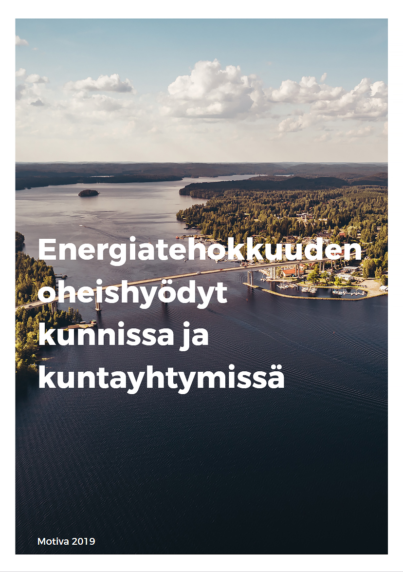 Energiatehokkuuden oheishyödyt kunnissa ja kuntayhtymissä -julkaisun kansi