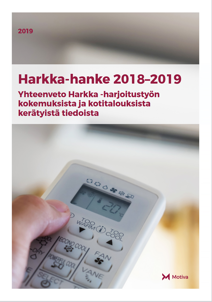 Harkka-hanke 2018–2019 – Yhteenveto Harkka-harjoitustyön kokemuksista ja kotitalouksista kerätyistä tiedoista