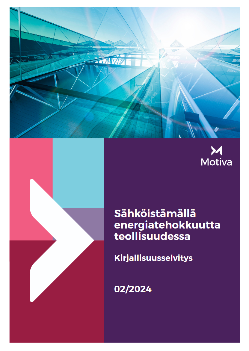 Sähköistämällä energiatehokkuutta teollisuudessa – Kirjallisuusselvityksen kansikuva