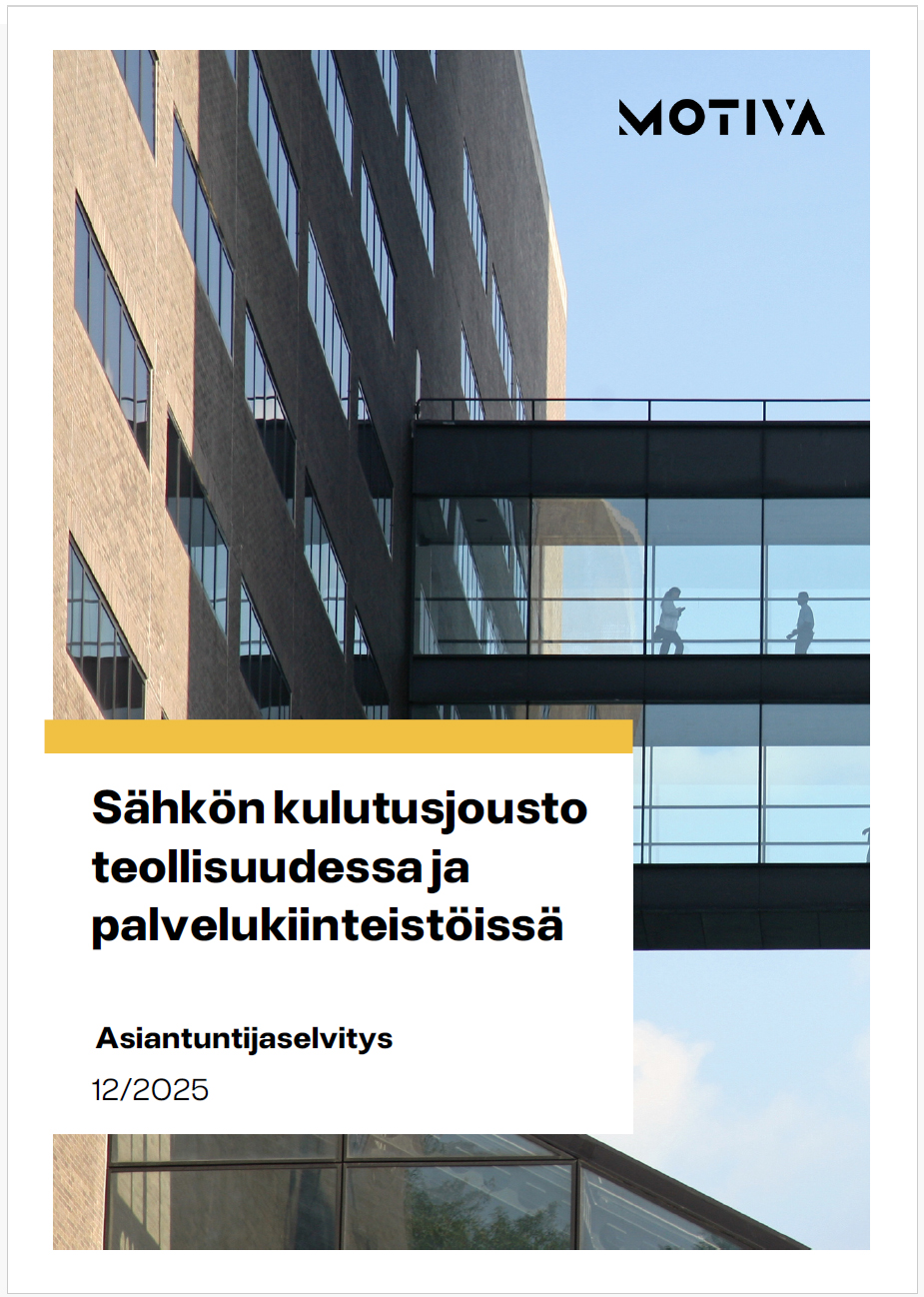 Sähkön kulutusjousto teollisuudessa ja palvelukiinteistöissä – Asiantuntijaselvitys