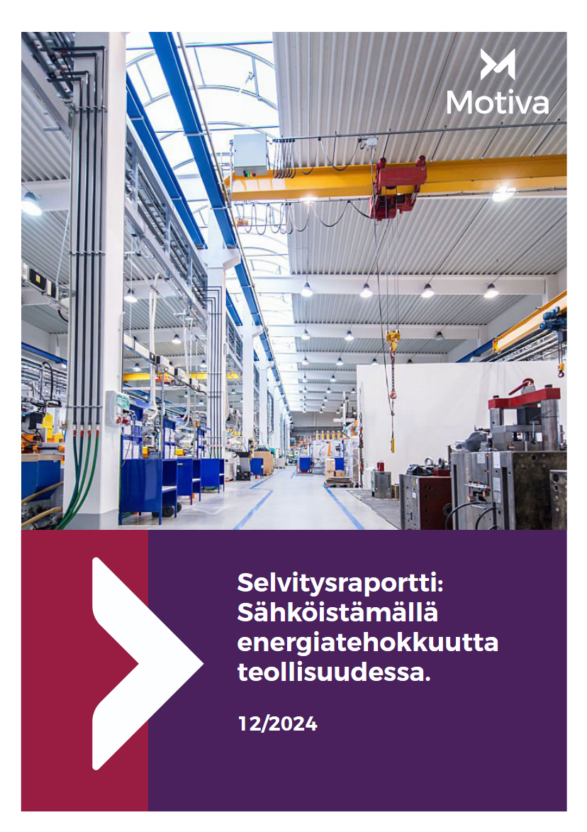 Selvitysraportti – Sähköistämällä energiatehokkuutta teollisuudessa