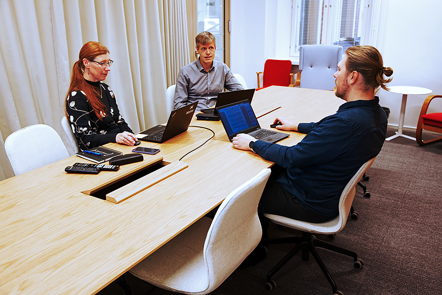 Veli-Matti Virtanen, Milja Aarni ja Teemu Kettunen –Motiva Oy