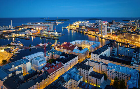 Kaupunkinäkymä Helsingistä